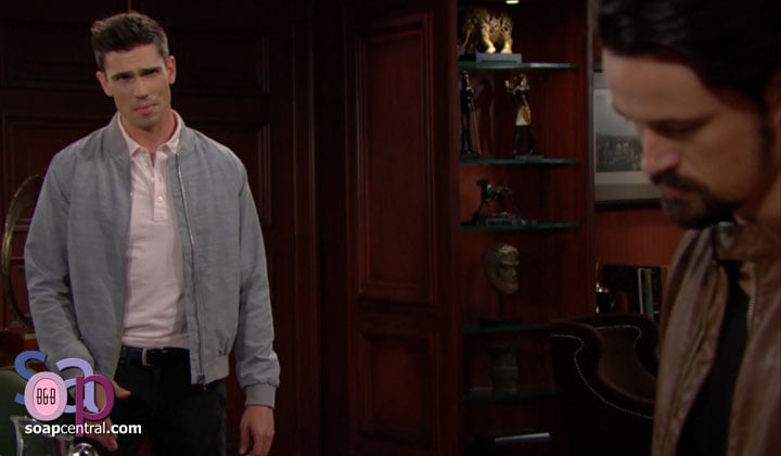 Finn shares some disturbing news about Thomas with Steffy